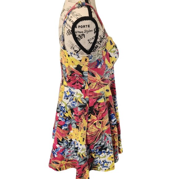 Y2K MINKPINK Women's Floral Sundress Size L Boho Summer Dress Spaghetti Straps - Picture 5 of 14